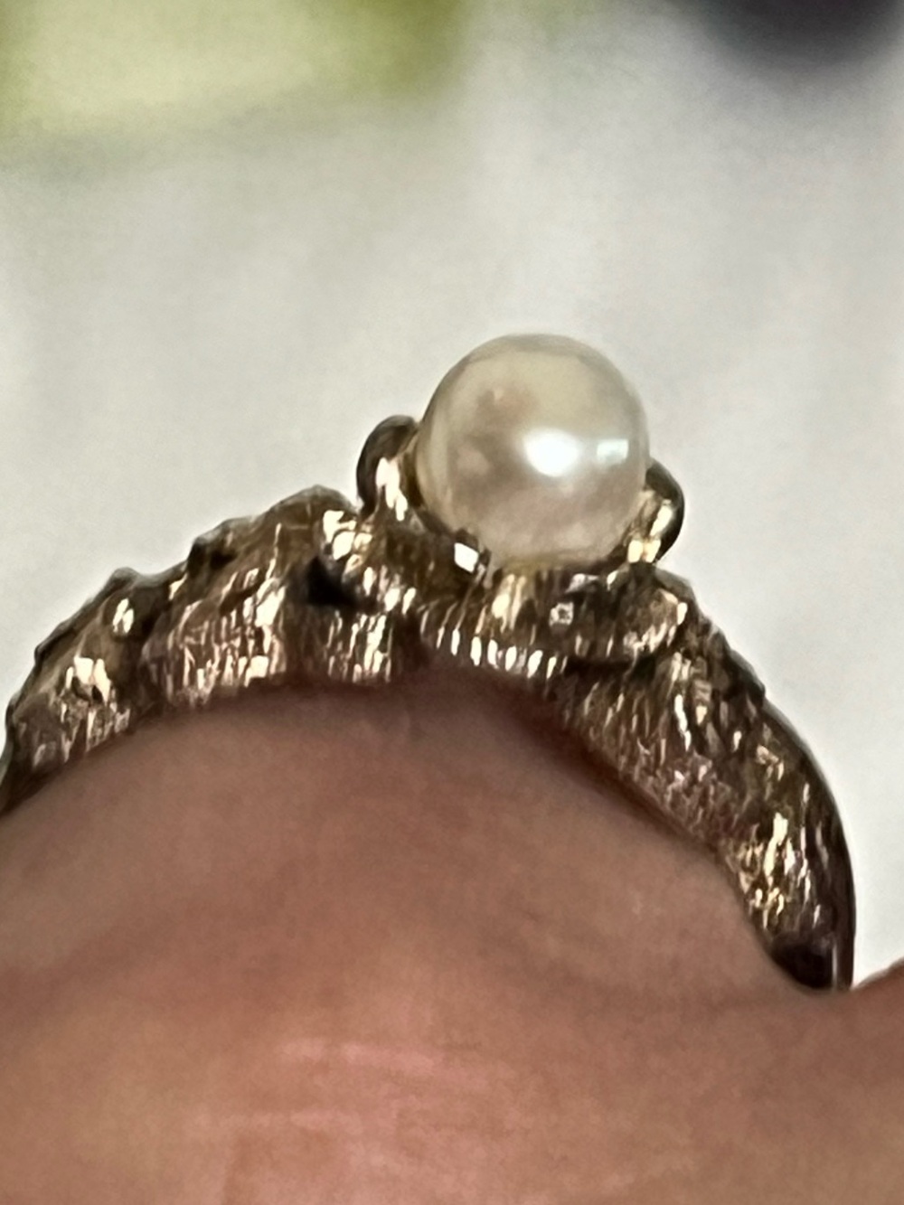 Vintage 925 Pearl Ring - Picture 8 of 12